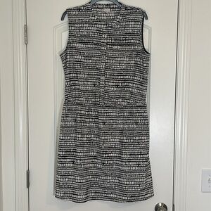 Merona Black and Cream Sleeveless Dress w/ Pockets Size XL